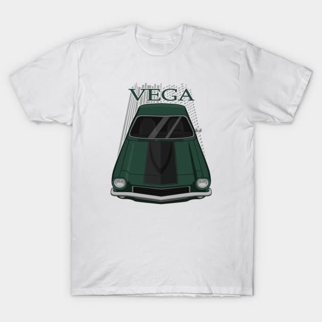 Custom Chevrolet Vega GT 1971 - 1973 - dark green and black T-Shirt by V8social